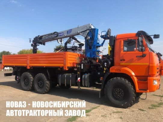 Бортовой автомобиль КАМАЗ 43118 с манипулятором КМУ-150 Галичанин до 7 тонн с люлькой