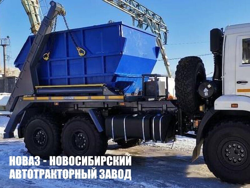 Мусоровоз портальный Wernox грузоподъёмностью портала 8 тонн на базе КАМАЗ 43118-23027-50