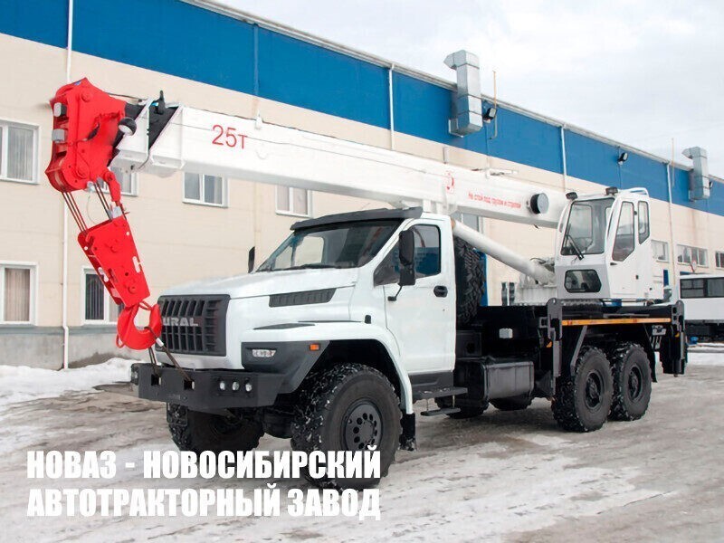 Автокран КС-55732-25-22 Челябинец грузоподъёмностью 25 тонн на базе Урал NEXT 4320 модели 6404