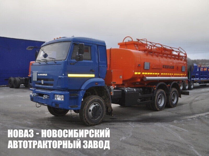 Автотопливозаправщик объёмом 16 м³ с 2 секциями на базе КАМАЗ 65111 модели 5222 ДОПОГ (Фото 1)