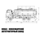 Автотопливозаправщик объёмом 16 м³ с 2 секциями на базе КАМАЗ 65111 модели 5222 (фото 2)