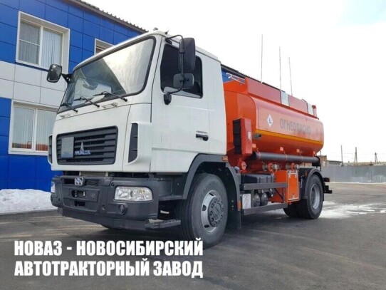 Автотопливозаправщик объёмом 4,9 м³ с 2 секциями на базе МАЗ 437121-540-000