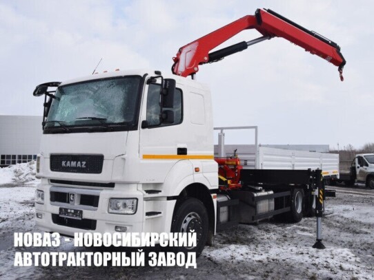 Бортовой автомобиль КАМАЗ 65207-1002-87(S5) с манипулятором Palfinger PK23500A до 10 тонн