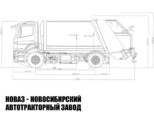 Мусоровоз HIDRO-MAK объёмом 16 м³ с задней загрузкой на базе КАМАЗ 5325 (фото 4)