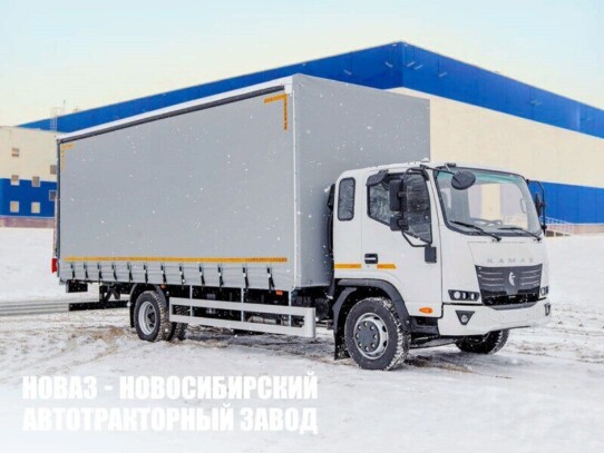 Тентованный грузовик КАМАЗ 43082 Компас-12 грузоподъёмностью 6,4 тонны с кузовом 7500х2540х2700 мм (фото 1)
