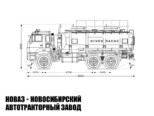 Автотопливозаправщик объёмом 16 м³ с 2 секциями на базе КАМАЗ 65224-3971-43 модели 6623 (фото 3)