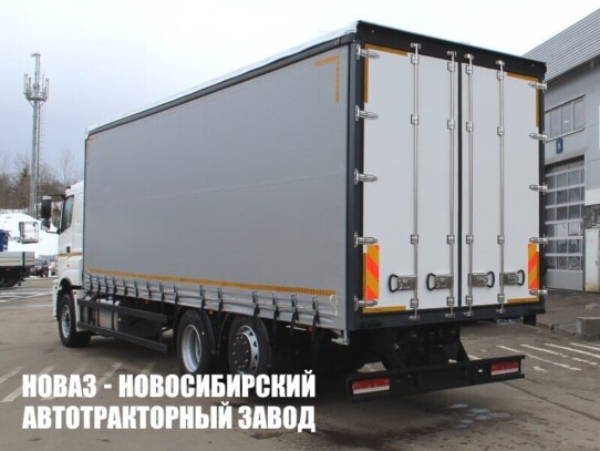 Тентованный грузовик КАМАЗ 65208-1002-87 грузоподъёмностью 14,9 тонны с кузовом 8200х2440х2500 мм (фото 1)