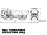 Самосвал ХАНТ 8051B50 грузоподъёмностью 32 тонны с кузовом 19 м³ (фото 2)