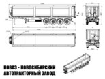 Самосвальный полуприцеп ТОНАР SH4-60 952342 грузоподъёмностью 38 тонн с кузовом 60,8 м³ (фото 4)