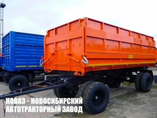 Самосвальный прицеп 8551-10-02М грузоподъёмностью 11,3 тонны с кузовом 18,8 м³ (фото 1)