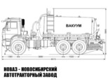 Ассенизатор объёмом 10 м³ на базе КАМАЗ 43118 модели 8376 (фото 2)