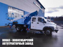Автовышка ВИПО‑20‑01 рабочей высотой 19,5 метра со стрелой за кабиной на базе ГАЗ Садко NEXT C42A43