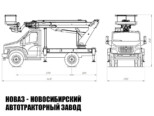 Автовышка ВИПО-22-01 рабочей высотой 22 м со стрелой над кабиной на базе ГАЗ Садко NEXT C41A23 (фото 3)