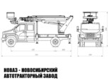Автовышка ВИПО-22-01 рабочей высотой 22 м со стрелой над кабиной на базе ГАЗ Садко NEXT C42A43 (фото 3)