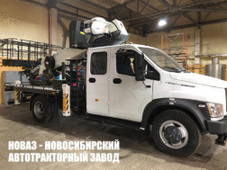 Автовышка ВИПО‑24‑01 рабочей высотой 24 метра со стрелой за кабиной на базе ГАЗон NEXT C42R33