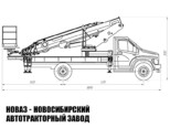 Автовышка ВИПО-28-01 рабочей высотой 28 м со стрелой за кабиной на базе ГАЗон NEXT C41RB3 (фото 3)