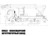 Автовышка ВИПО-32-01 рабочей высотой 32 м со стрелой над кабиной на базе КАМАЗ 65115 (фото 2)