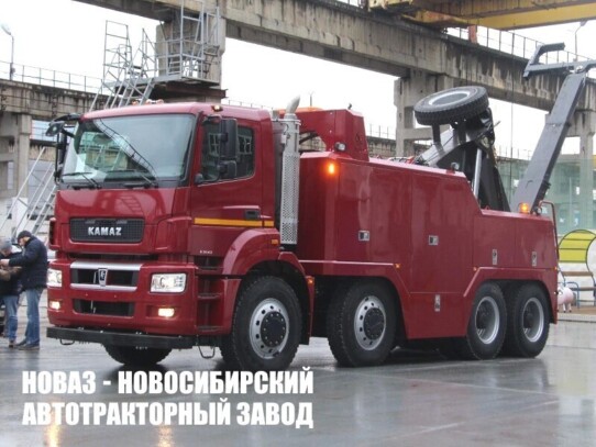 Эвакуатор 2784GA грузоподъёмностью 10 тонн с частичной погрузкой на базе КАМАЗ 65801 (фото 1)