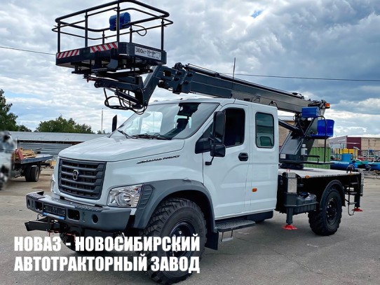 Автовышка ВИПО-15-01 рабочей высотой 15 м со стрелой за кабиной на базе ГАЗ Садко NEXT C42A43 (фото 1)