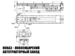 Бортовой полуприцеп грузоподъёмностью 30 тонн с кузовом 13600х2470х600 мм модели 8712 (фото 3)
