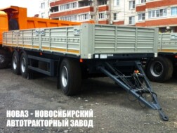 Бортовой прицеп МАЗ 870100‑2010 грузоподъёмностью 18,4 тонны с кузовом 8500х2480х660 мм