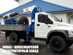 Бурильно‑крановая машина ГАЗ Садко NEXT C41A43 с манипулятором ДВИНА 3200.8 до 3.2 тонн с буром