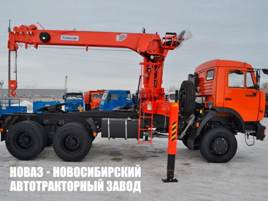Седельный тягач КАМАЗ 43118 с манипулятором Kanglim KS2056H до 7,1 тонны модели 8727 (фото 1)