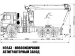 Седельный тягач КАМАЗ 43118 с манипулятором Kanglim KS2056H до 7,1 тонны модели 8727 (фото 2)
