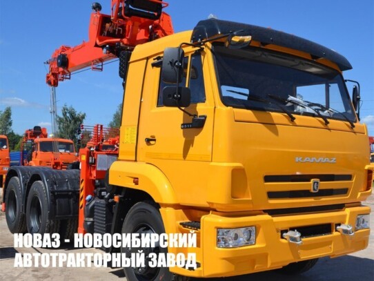 Седельный тягач КАМАЗ 65116-7010-48 с манипулятором HKTC HLC-7016 до 7 тонн (фото 1)