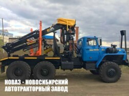 Лесовозный тягач Урал 5557‑1151‑60 с манипулятором VPL 100‑76L до 3,1 тонны модели 8289