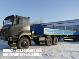Автопоезд из седельного тягача Урал 44202-3511-82 и бортового полуприцепа модели 7876