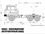 Автопоезд из седельного тягача Урал 44202-3511-82 и полуприцепа цистерны для технической воды модели 3598 (фото 2)