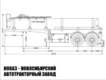 Автопоезд из седельного тягача Урал 44202-3511-82 и полуприцепа цистерны для технической воды модели 3598 (фото 4)