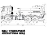 Автотопливозаправщик объёмом 11 м³ с 1 секцией на базе КАМАЗ 43118 модели 3296 (фото 2)