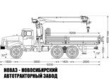 Бортовой автомобиль Урал 5557 с манипулятором Kanglim KS1256G-II до 7 тонн модели 8664 (фото 2)