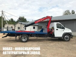 Эвакуатор ГАЗон NEXT C41R13 грузоподъёмностью 2,6 тонны прямого типа с манипулятором Fassi F100AT.12 с доставкой по всей России