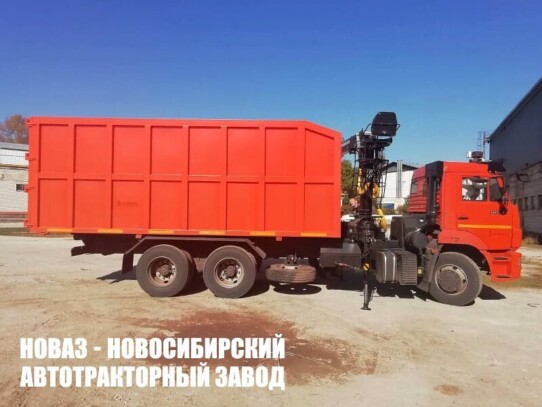 Ломовоз КАМАЗ 65115-23094-50 с манипулятором МАЙМАН-110S (ММ-110) до 3,7 тонны (фото 1)