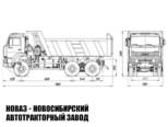 Самосвал КАМАЗ 6522-6011-47 ЕВРО-2 грузоподъёмностью 19,1 тонны с кузовом 12 м³ (фото 2)