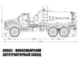 Ассенизатор объёмом 10 м³ на базе Урал NEXT 4320-6951-72 модели 8454 (фото 2)