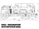 Автоцистерна для светлых нефтепродуктов объёмом 11 м³ с 2 секциями на базе КАМАЗ 65115 модели 8508 (фото 3)