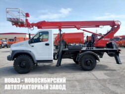 Автовышка КЭМЗ ТА‑22 рабочей высотой 22 метра со стрелой над кабиной на базе ГАЗ Садко NEXT C41A23