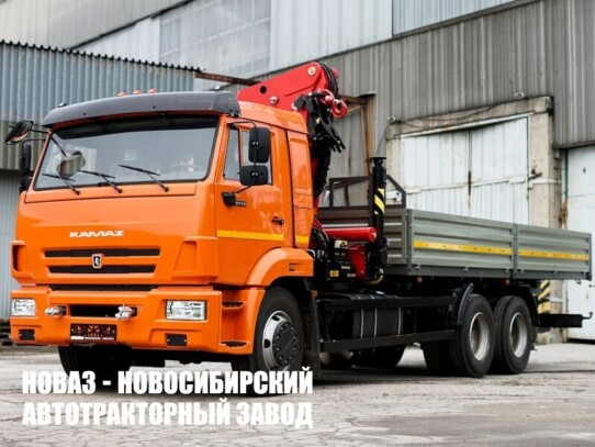 Бортовой автомобиль КАМАЗ 65115 с манипулятором INMAN IM 320 до 8,5 тонны (фото 1)