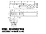 Бортовой полуприцеп грузоподъёмностью 35 тонн с кузовом 12300х2470х600 мм модели 6842 (фото 3)