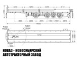 Бортовой полуприцеп грузоподъёмностью 35 тонн с кузовом 13700х2480х600 мм модели 8529 (фото 4)