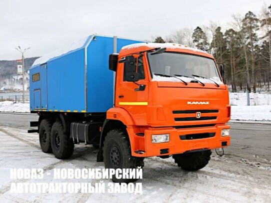 Паровая промысловая установка ППУА 1600/100 производительностью 1600 кг/ч на базе КАМАЗ 43118 модели 8767 (фото 1)