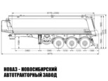 Самосвальный полуприцеп грузоподъёмностью 29,7 тонны с кузовом 34 м³ модели 8734 (фото 2)