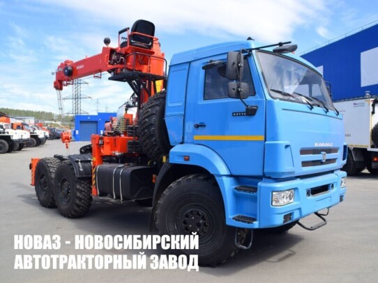 Седельный тягач КАМАЗ 43118-3027-50 с манипулятором Kanglim KS1256G-II до 7 тонн модели 5488 (фото 1)