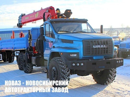 Седельный тягач Урал NEXT 4320-6951-72 с манипулятором INMAN IT 150 до 7,1 тонны модели 7859 (фото 1)