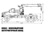 Седельный тягач Урал NEXT 4320-6951-72 с манипулятором INMAN IT 150 до 7,1 тонны модели 7859 (фото 2)