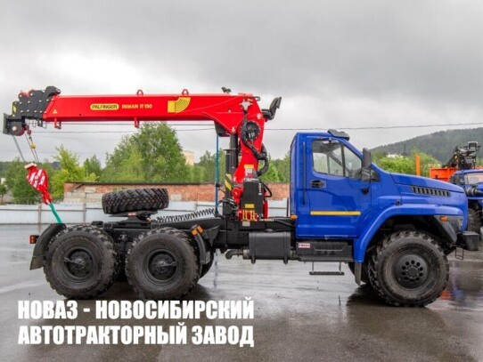 Седельный тягач Урал NEXT 44202 с манипулятором INMAN IT 150 до 7,1 тонны модели 8424 (фото 1)